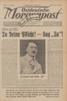 Ostdeutsche Morgenpost : Führende Wirtschaftszeitung. Jg.16, Nr. 224 (19 August 1934) + dod.
