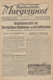 Ostdeutsche Morgenpost : Führende Wirtschaftszeitung. Jg.16, Nr. 235 (30 August 1934)