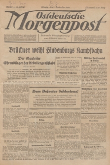 Ostdeutsche Morgenpost : Führende Wirtschaftszeitung. Jg.16, Nr. 239 (3 September 1934)