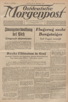 Ostdeutsche Morgenpost : Führende Wirtschaftszeitung. Jg.16, Nr. 250 (14 September 1934)