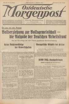 Ostdeutsche Morgenpost : Führende Wirtschaftszeitung. Jg.16, Nr. 297 (31 Oktober 1934)