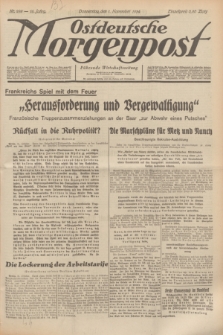 Ostdeutsche Morgenpost : Führende Wirtschaftszeitung. Jg.16, Nr. 298 (1 November 1934)