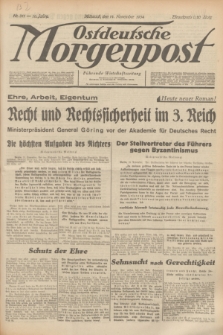 Ostdeutsche Morgenpost : Führende Wirtschaftszeitung. Jg.16, Nr. 311 (14 November 1934)