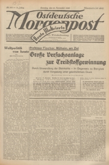 Ostdeutsche Morgenpost : Führende Wirtschaftszeitung. Jg.16, Nr. 315 (18 November 1934) + dod.