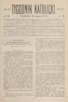 Tygodnik Katolicki. R.14, № 11 (15 marca 1873)