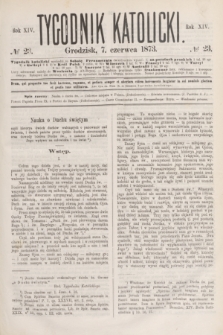 Tygodnik Katolicki. R.14, № 23 (7 czerwca 1873)
