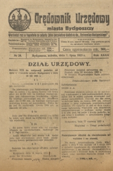 Orędownik Urzędowy Miasta Bydgoszczy. R.40, № 24 (7 lipca 1923)