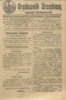 Orędownik Urzędowy Miasta Bydgoszczy. R.40, № 30 (23 września 1923)