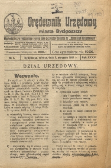 Orędownik Urzędowy Miasta Bydgoszczy. R.41, № 1 (5 stycznia 1923 [i.e.1924])