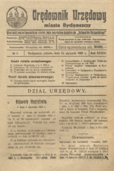 Orędownik Urzędowy Miasta Bydgoszczy. R.41, № 2 (12 stycznia 1923 [i.e.1924])