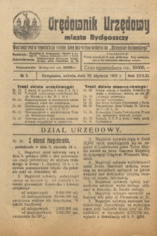 Orędownik Urzędowy Miasta Bydgoszczy. R.41, № 3 (19 stycznia 1923 [i.e.1924])