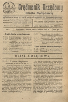 Orędownik Urzędowy Miasta Bydgoszczy. R.41, № 9 (1 marca 1924)