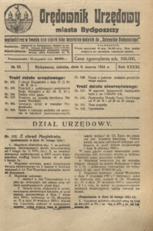 Orędownik Urzędowy Miasta Bydgoszczy. R.41, № 10 (8 marca 1924)