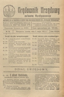 Orędownik Urzędowy Miasta Bydgoszczy. R.41, № 18 (3 maja 1924)