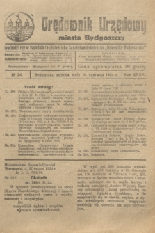 Orędownik Urzędowy Miasta Bydgoszczy. R.41, № 24 (14 czerwca 1924)