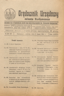 Orędownik Urzędowy Miasta Bydgoszczy. R.41, № 26/27 (5 lipca 1924)