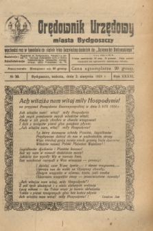 Orędownik Urzędowy Miasta Bydgoszczy. R.41, № 30 (2 sierpnia 1924)