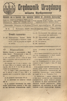 Orędownik Urzędowy Miasta Bydgoszczy. R.41, № 41 (21 listopada 1924)