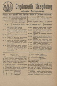 Orędownik Urzędowy Miasta Bydgoszczy. R.42, № 18 (22 sierpnia 1925)