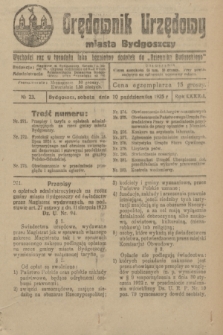 Orędownik Urzędowy Miasta Bydgoszczy. R.42, № 23 (10 października 1925)