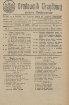 Orędownik Urzędowy Miasta Bydgoszczy. R.42, № 25 (30 października 1925)