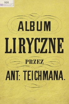 Album liryczne : napisane dla swoich Uczennic