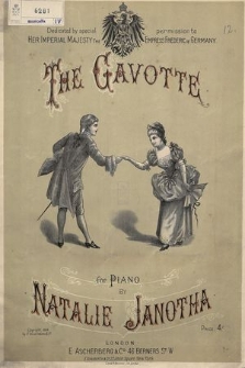 The gavotte : for piano : [op. 7]