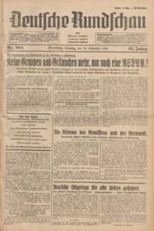 Deutsche Rundschau : früher Ostdeutsche Rundschau, Bromberger Tageblatt, Pommereller Tageblatt. Jg.63, Nr. 204 (12 September 1939) + dod.