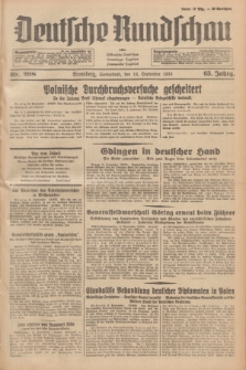 Deutsche Rundschau : früher Ostdeutsche Rundschau, Bromberger Tageblatt, Pommereller Tageblatt. Jg.63, Nr. 208 (16 September 1939) + dod.
