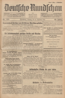 Deutsche Rundschau : früher Ostdeutsche Rundschau, Bromberger Tageblatt, Pommereller Tageblatt. Jg.63, Nr. 215 (24 September 1939) + dod.