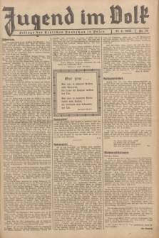 Jugend im Volk : Beilage der Deutschen Rundschau in Polen. 1935, Nr. 16 (21 April)