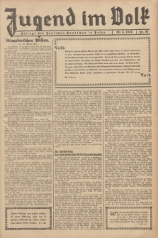 Jugend im Volk : Beilage der Deutschen Rundschau in Polen. 1935, Nr. 21 (26 Mai)