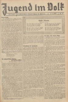 Jugend im Volk : Beilage der Deutschen Rundschau in Polen. 1935, Nr. 31 (4 August)