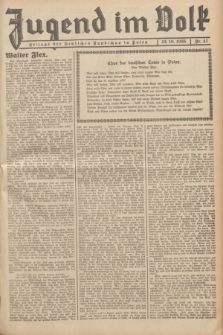 Jugend im Volk : Beilage der Deutschen Rundschau in Polen. 1935, Nr. 41 (13 Oktober)