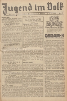 Jugend im Volk : Beilage der Deutschen Rundschau in Polen. 1935, Nr. 49 (8 Dezember)