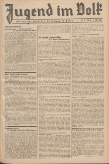 Jugend im Volk : Beilage der Deutschen Rundschau in Polen. 1936, Nr. 28 (19 Juli)