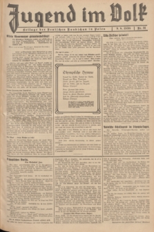 Jugend im Volk : Beilage der Deutschen Rundschau in Polen. 1936, Nr. 31 (9 August)