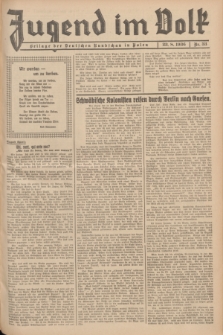 Jugend im Volk : Beilage der Deutschen Rundschau in Polen. 1936, Nr. 33 (23 August)