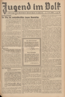 Jugend im Volk : Beilage der Deutschen Rundschau in Polen. 1936, Nr. 35 (6 September)