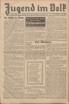 Jugend im Volk : Beilage der Deutschen Rundschau in Polen. 1936, Nr. 39 (4 Oktober)