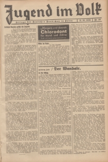 Jugend im Volk : Beilage der Deutschen Rundschau in Polen. 1936, Nr. 40 (11 Oktober)