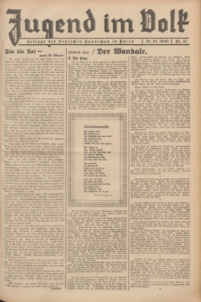 Jugend im Volk : Beilage der Deutschen Rundschau in Polen. 1936, Nr. 41 (18 Oktober)
