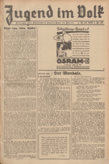 Jugend im Volk : Beilage der Deutschen Rundschau in Polen. 1936, Nr. 42 (25 Oktober)