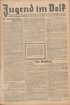 Jugend im Volk : Beilage der Deutschen Rundschau in Polen. 1936, Nr. 44 (8 November)