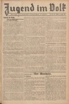 Jugend im Volk : Beilage der Deutschen Rundschau in Polen. 1936, Nr. 49 (13 Dezember)