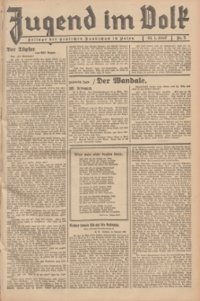 Jugend im Volk : Beilage der Deutschen Rundschau in Polen. 1937, Nr. 5 (31 Januar)
