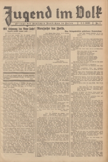 Jugend im Volk : Beilage der Deutschen Rundschau in Polen. 1938, Nr. 1 (1 Januar)