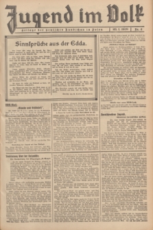 Jugend im Volk : Beilage der Deutschen Rundschau in Polen. 1938, Nr. 4 (23 Januar)