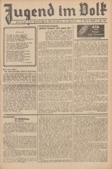 Jugend im Volk : Beilage der Deutschen Rundschau in Polen. 1938, Nr. 22 (29 Mai)