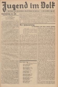 Jugend im Volk : Beilage der Deutschen Rundschau in Polen. 1938, Nr. 26 (26 Juni)